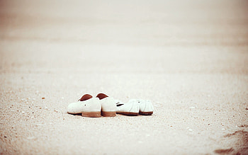 Sand, Shore, Bank, Miscellanea, Miscellaneous, Footwear HD wallpaper