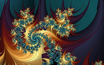 Abstract, Patterns, Paint, Frost, Spiral HD wallpaper