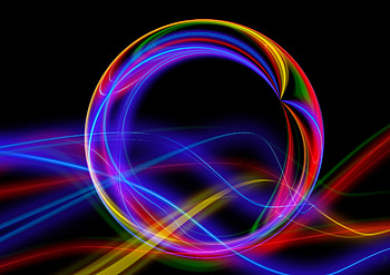 Abstract, Multicolored, Motley, Lines, Ball HD wallpaper