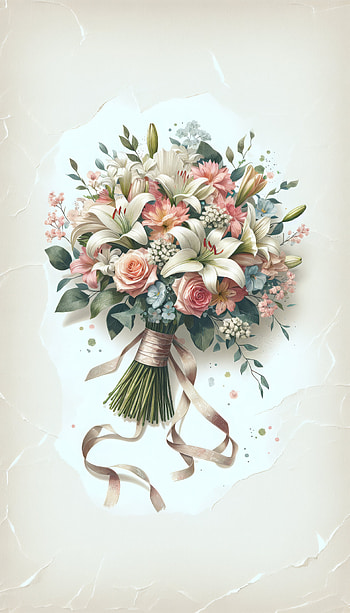 Elegant Wedding Bouquet, bouquet, floral arrangement HD phone wallpaper