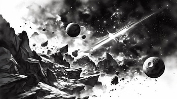 Black & White Universe: Stunning Planet, Black & White, universe, planet HD wallpaper