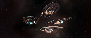STO new variants, Odyssey class Enterprise, Futuristic spacecraft, Stunning visuals HD wallpaper