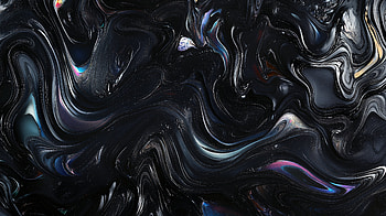 Abstract Black Liquid Art: Ultra, black, Abstract, Liquid, oil, abstract black HD wallpaper