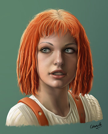 Leeloo, The Fifth Element, Procreate portrait, Artistic HD phone wallpaper