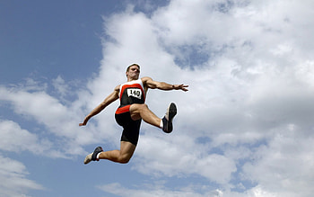 Jumping, Athlete greatness, Sports inspiration, Wall-worthy HD wallpaper