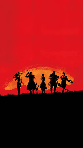 Red Dead Redemption 2, Devil May Cry 5 crossover, Minimal art , Stylish gaming design HD phone wallpaper