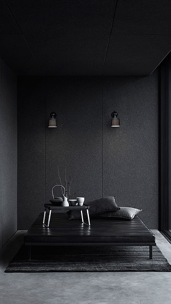Black Colour, Black Colour Interior, Black Interior HD phone wallpaper