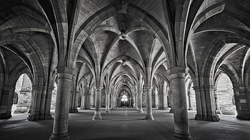 Gothic Architecture, Depth of field, Scotland, Pillar UK HD wallpaper