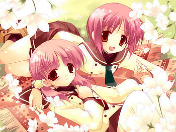 Twins 4 Life, two, twins, girls, anime HD wallpaper