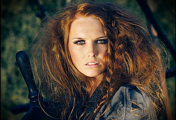 Red Hair, model, red, beautiful, hair, woman HD wallpaper