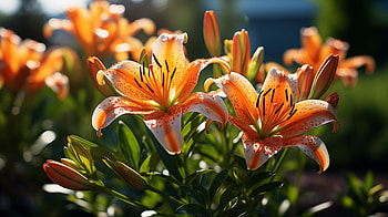 Vibrant Lily Flower for Backgrounds, flower, nature, lily HD wallpaper