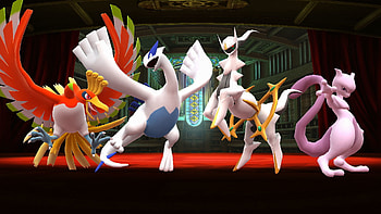 ... Ho-Oh, Lugia, Arceus, and Mewtwo by UKD-DAWG HD wallpaper