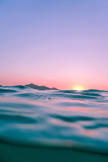 Nature, Sky, Ocean, Wave, Sunny, Solar, Lento HD phone wallpaper