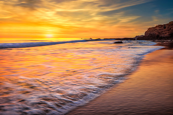 California Ocean New Port Beach Long Exposure , ocean, sunset, sunrise, nature, long-exposure, sky HD wallpaper