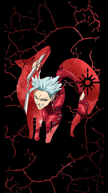 Fox Sin of Greed, red, 7 deadly sins, 7ds, galaxy, Ban, anime HD phone wallpaper