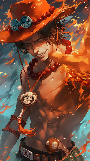 Portgas D. Ace Fiery One Piece Anime Boy , Anime, One Piece, Portgas D. Ace, anime boy HD phone wallpaper