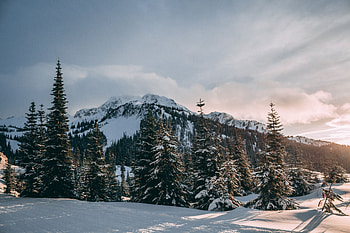 Winter, Nature, Mountains, Snow, Ate HD wallpaper