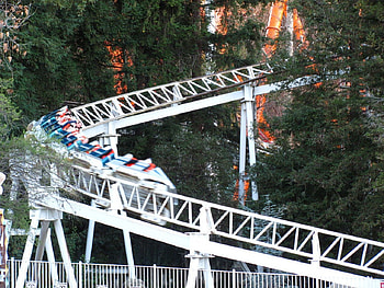 Revolution, roller, six, coaster, flags HD wallpaper