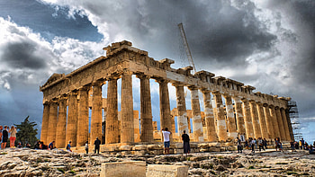 Greece ruins , Historical heritage, Ancient beauty, Cultural wonders HD wallpaper