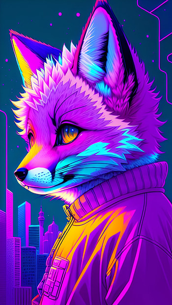 Fox legend, AI Art, Animal HD phone wallpaper