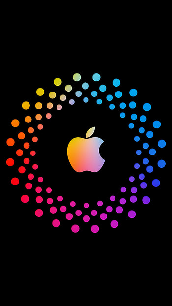 Apple, electric blue, symbol HD phone wallpaper