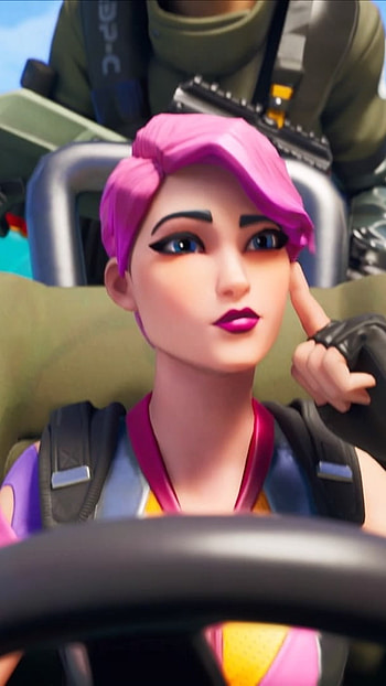 Fortnite Chapter 3, Season 2, Car Driving, Background HD phone wallpaper