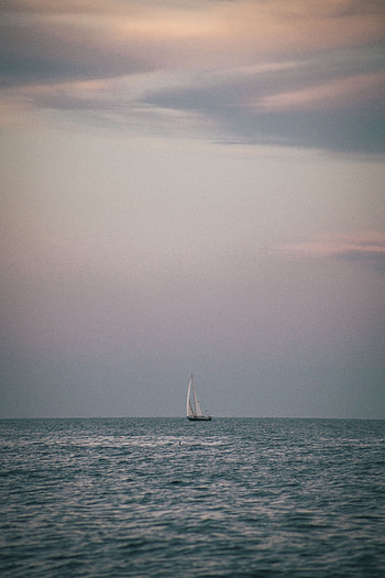 Water, Sea, Horizon, Miscellanea, Miscellaneous, Boat, Vessel HD phone wallpaper