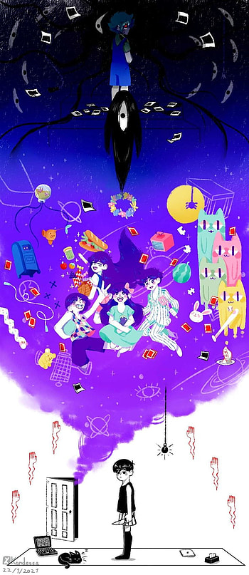 Omori, art, world HD phone wallpaper