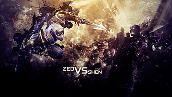Zed vs Shen HD wallpaper