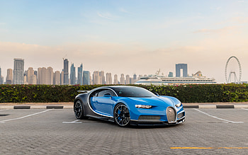Bugatti Chiron, 2021, hypercar, blue black Chiron, supercars, luxury cars, Bugatti HD wallpaper