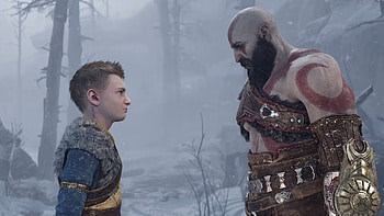 God of War: Ragnarok , Detailed artwork, Gritty atmosphere, Intense battles HD wallpaper