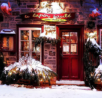 Christmas night, night, decoration, lights, snow, christmas, street HD wallpaper
