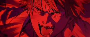 Denji Unleashed — Chainsaw Man Quad, Anime, Chainsaw Man, Denji (Chainsaw Man), red anime HD wallpaper