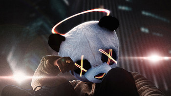 The Rockstar Panda, panda, artist, artwork, digital-art HD wallpaper