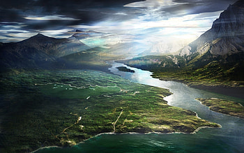 Landscape, Rivers, Sky HD wallpaper