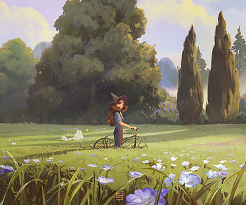 Enchanted Journey: Witch’s Fantasy, fantasy, witch HD wallpaper