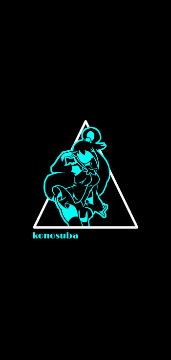 Aqua, Anime, Konosuba, Amoled HD phone wallpaper