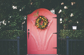 Miscellanea, Miscellaneous, Decoration, Door, Wreath HD wallpaper