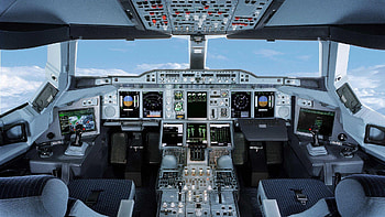 Airbus Cockpit , A350 Cockpit HD wallpaper