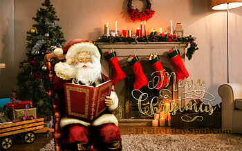 - Merry Christmas wishes from Santa HD wallpaper