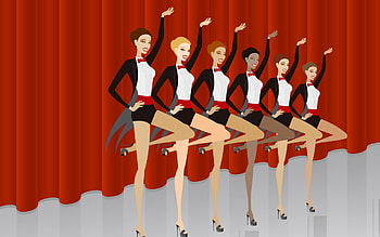 Abstract vector, Cabaret dancers, Vibrant , Dance-filled atmosphere HD wallpaper