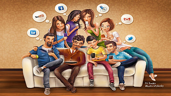 Social networks, email, network, youtube, internet, facebook HD wallpaper