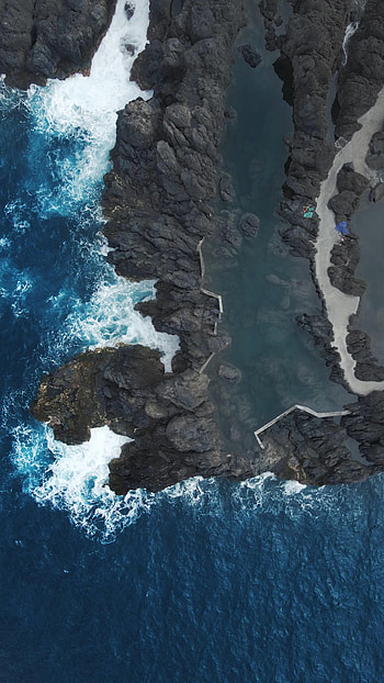 Madeira travels, Natural pool views, Ocean scenery, Video footage HD phone wallpaper