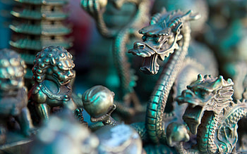 Dragon, , Statue HD wallpaper