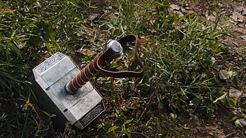 Thor's Hammer, Thor, movie, weapon, Avengers, Marvel, film, Hammer HD wallpaper