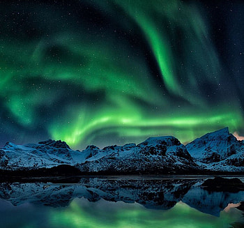 Aurora, Water, Beautiful, light HD wallpaper