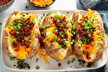 Loaded baked potato, Vegan version, ZardyPlants recipe, Flavor-packed delight HD wallpaper