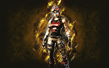 Fortnite Checkered Renegade Raider Skin, Fortnite, main characters, yellow stone background, Checkered Renegade Raider, Fortnite skins, Checkered Renegade Raider Skin, Checkered Renegade Raider Fortnite, Fortnite characters HD wallpaper