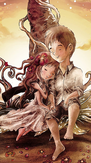 Anime Couple, Love Art, Couple HD phone wallpaper