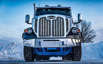 Autocar DC-64D, , front view, 2022 trucks, LKW, cargo transport, 2022 Autocar DC-64D, winter, Autocar HD wallpaper